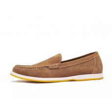 New sailing shoes, suede, comfortable and versatile, soft-soled lazy shoes, flat leather shoes for men, summer 104558