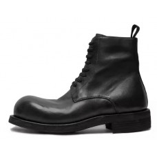 Men's leather shoes Handmade Goodyear horsehide British Business casual Martin boots Men Winter H2312-1